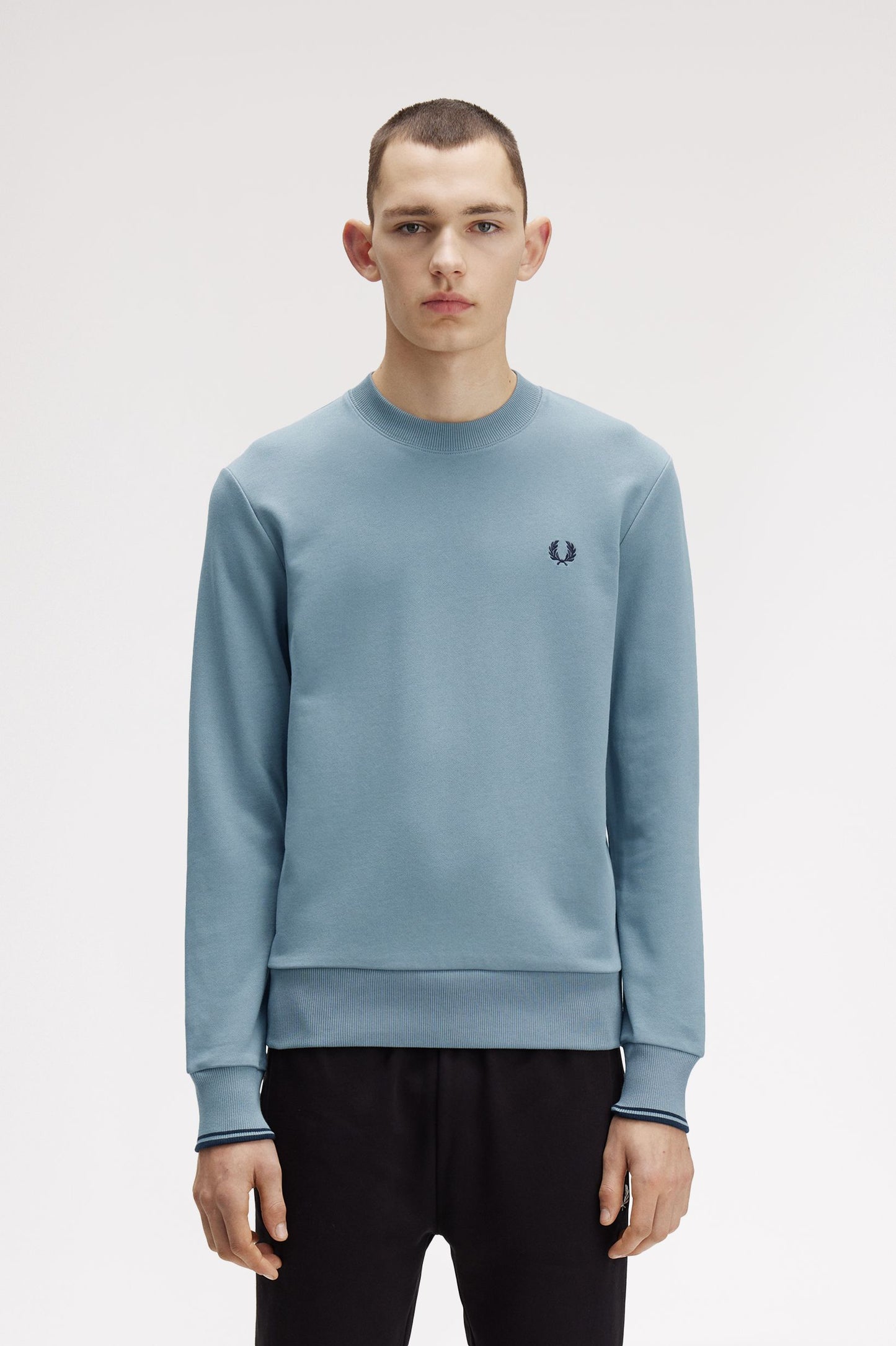 Fred Perry - CREW NECK SWEATSHIRT - Stockportblue/Navy