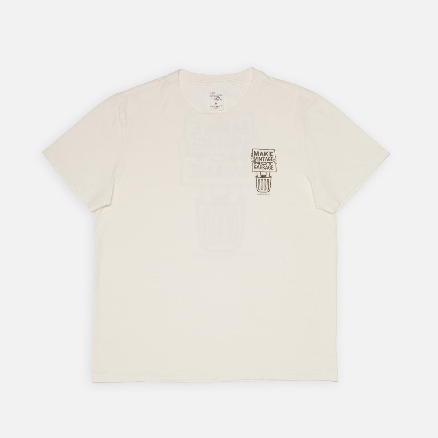Nudie Jeans - ROY GARBAGE - chalk white