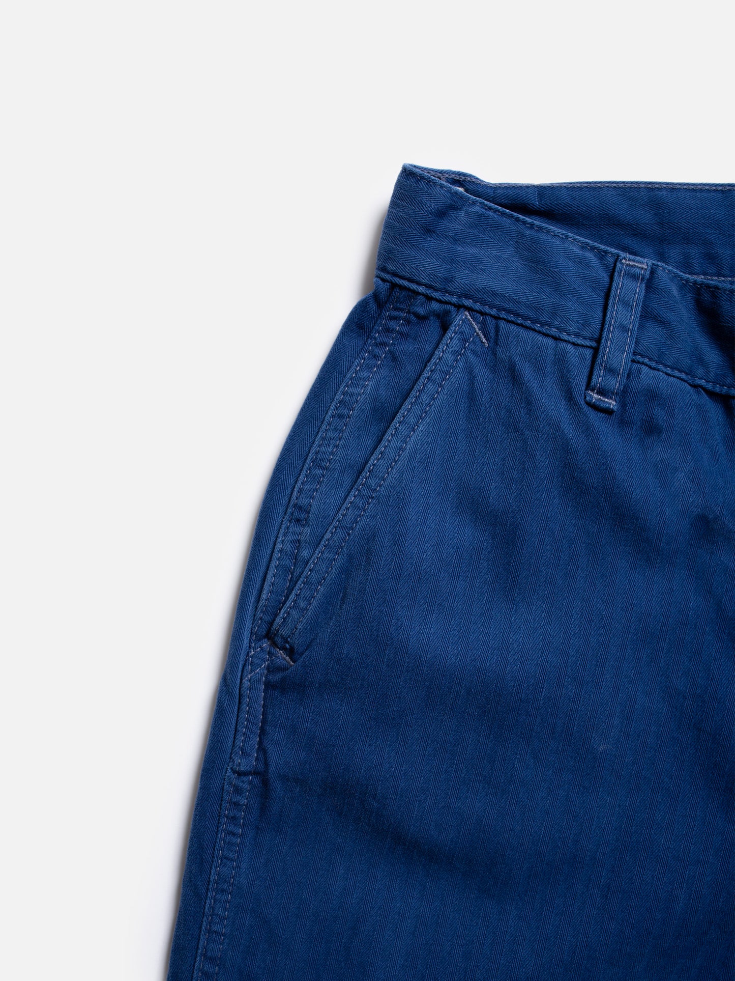 Wendy Herringbone Denim Pants Blue 114559B20-08