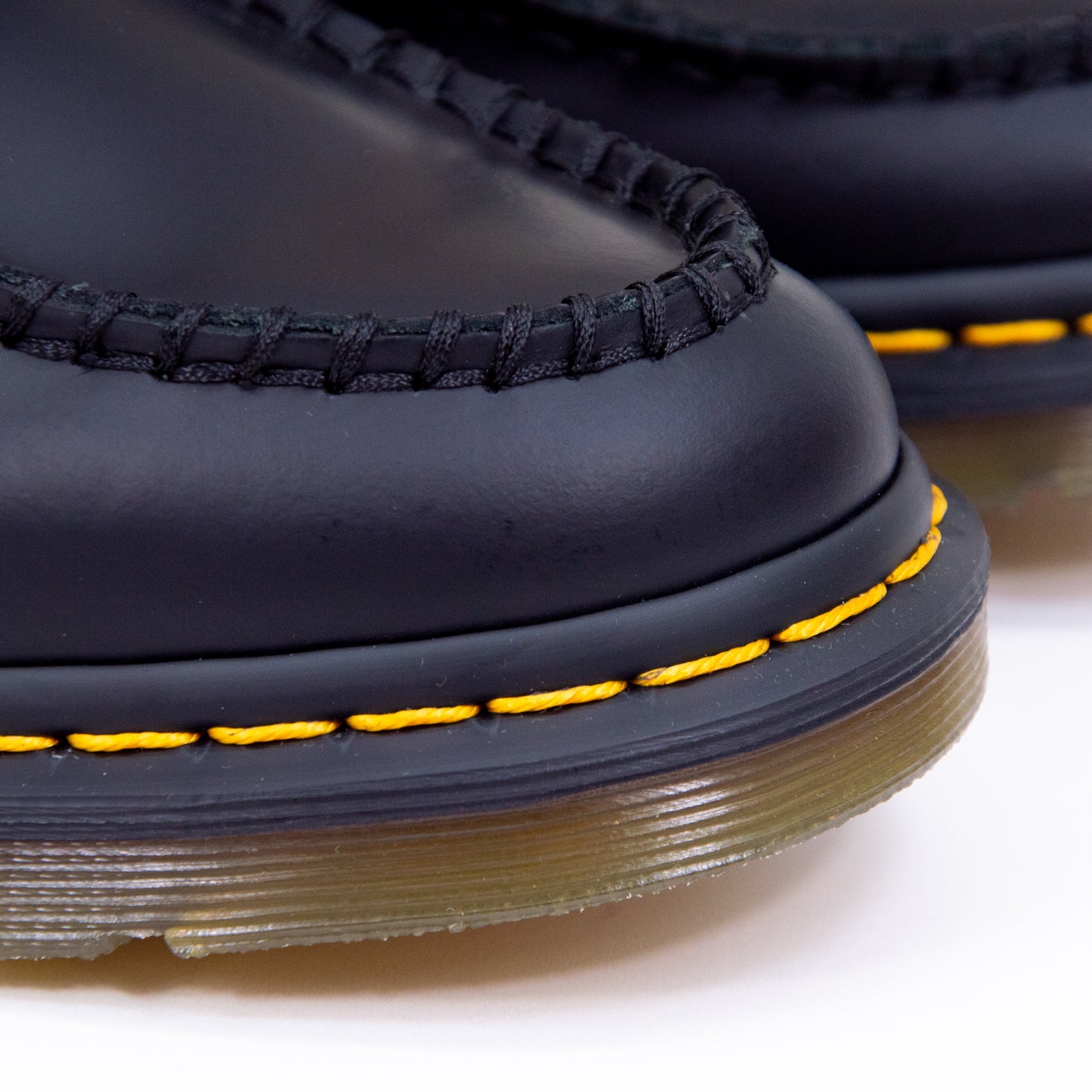 adrian loafer - black smooth - detail toe