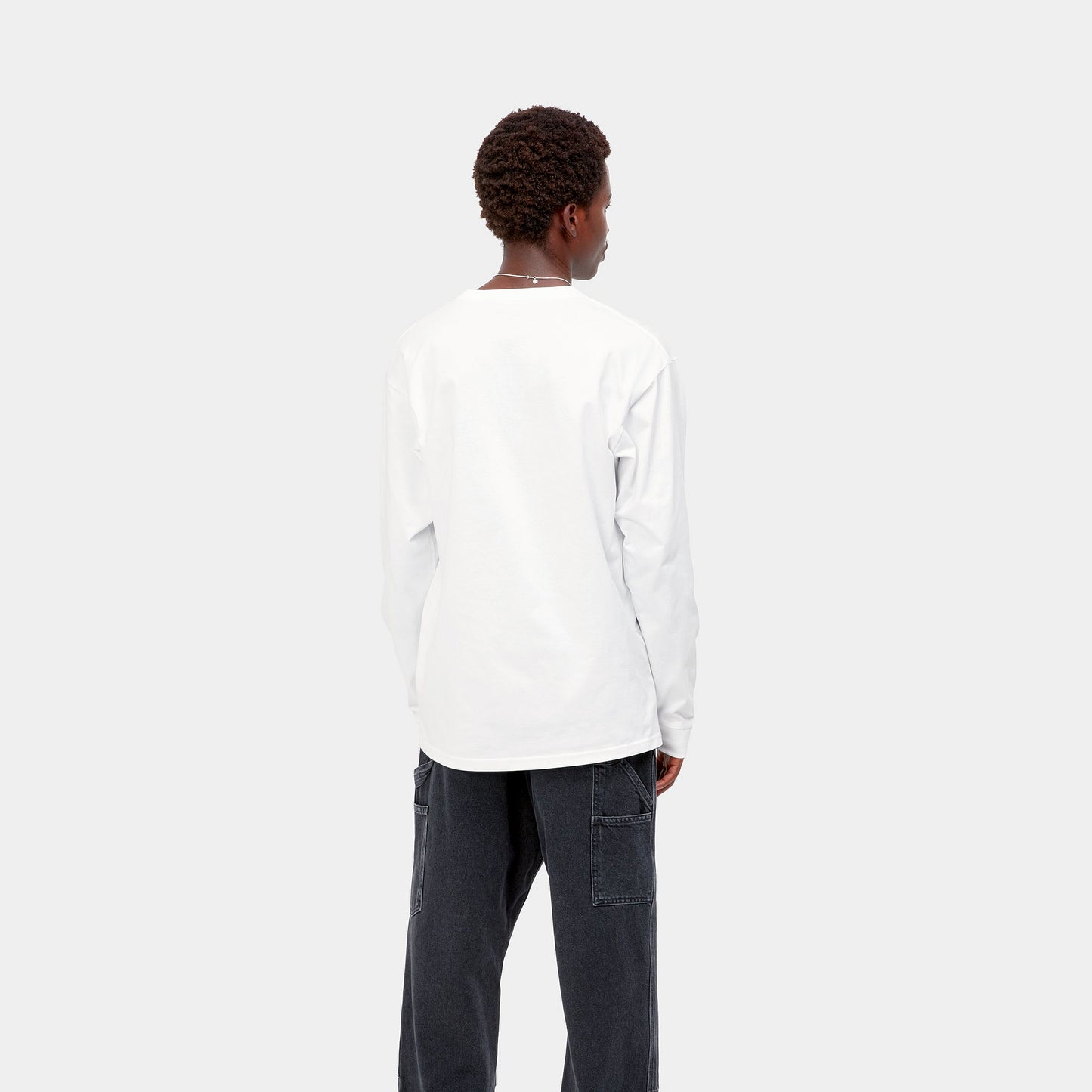 Carhartt WIP - L/S CHASE T-SHIRT - White/Gold