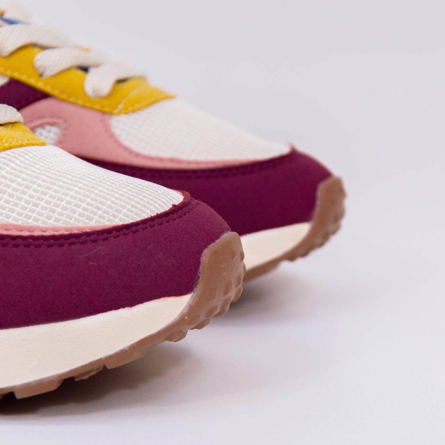 mmoustache - anaelle -vegan suede - mesh plum blush ecru_7
