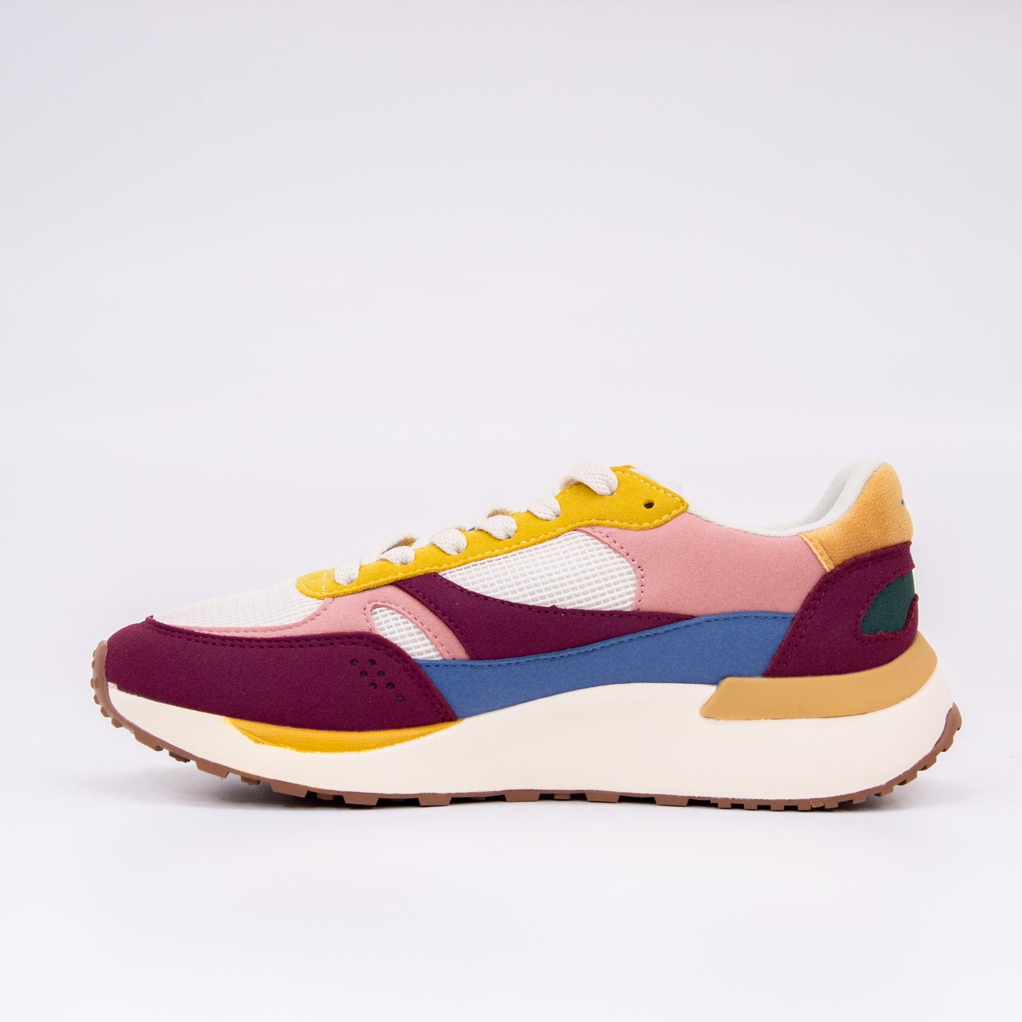 mmoustache - anaelle -vegan suede - mesh plum blush ecru_9