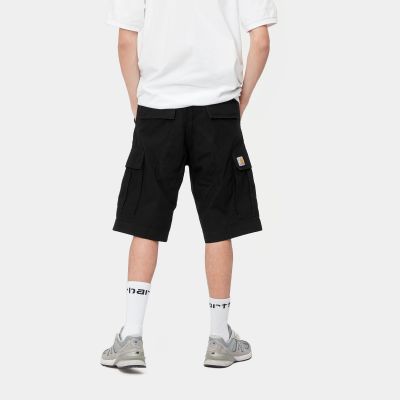Carhartt WIP - REGULAR CARGO SHORT - Black (rinsed)