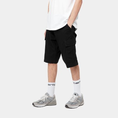 Carhartt WIP - REGULAR CARGO SHORT - Black (rinsed)