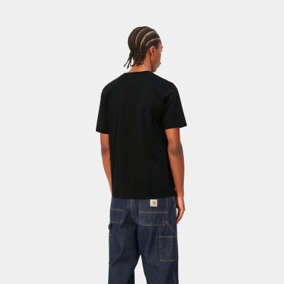 Carhartt WIP - S/S BASE T-SHIRT - Black/White
