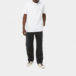Carhartt WIP - CHASE T-SHIRT - White/Gold