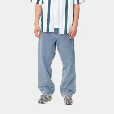 Carhartt WIP - SINGLE KNEE PANT - Blue (Stone Bleached)