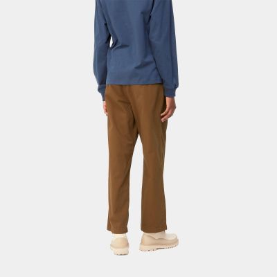 Carhartt WIP - W' CARA PANT - Deep hamilton brown (garment dyed)