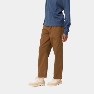 Carhartt WIP - W' CARA PANT - Deep hamilton brown (garment dyed)
