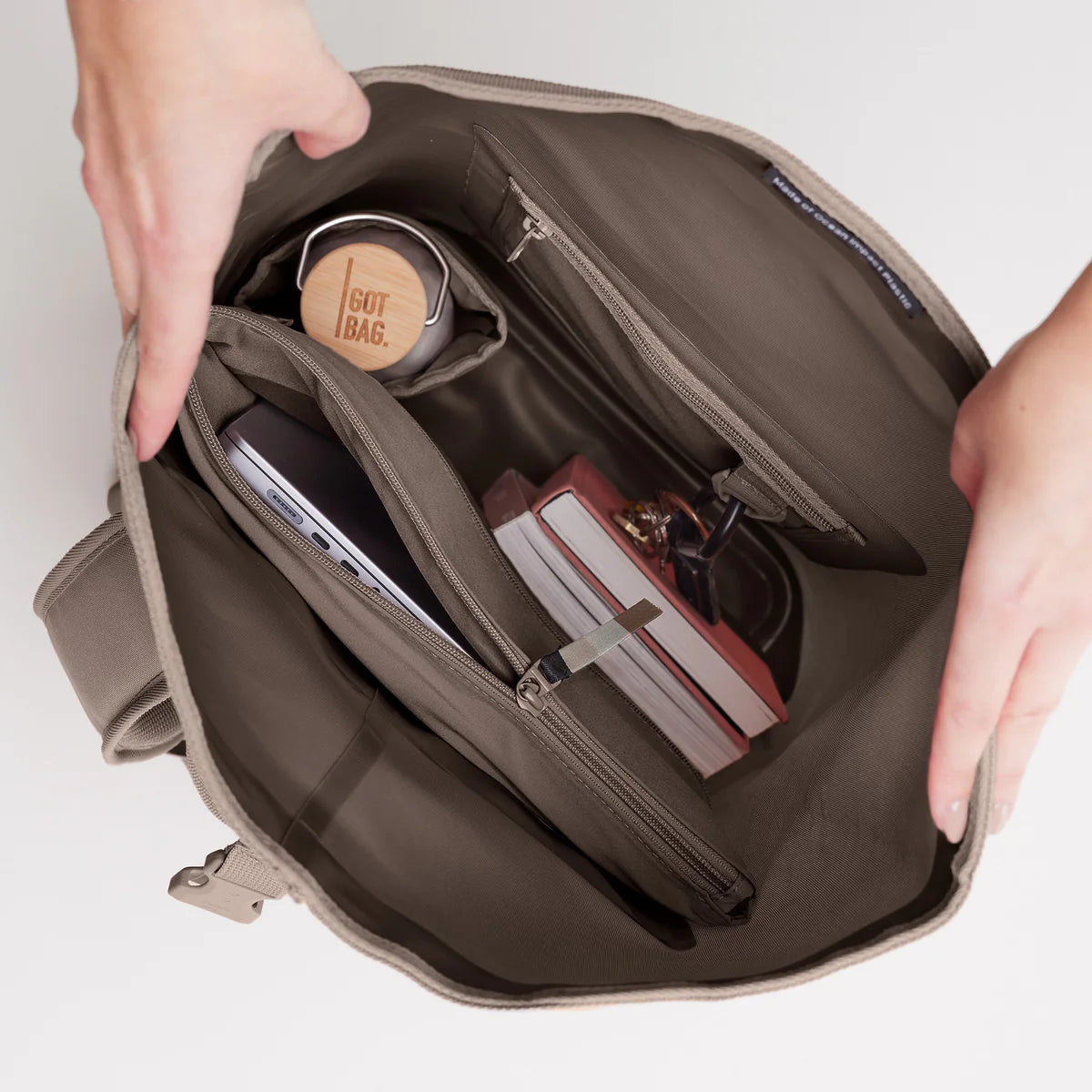 Got Bag - ROLLTOP LITE 2.0 - Oyster (Monochrome)