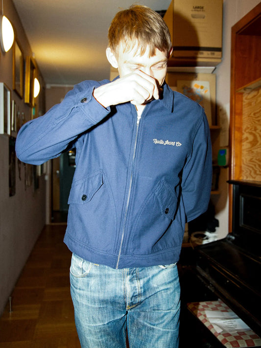 Nudie Jeans - BLAKE ZIP JACKET - Back Sateen Navy