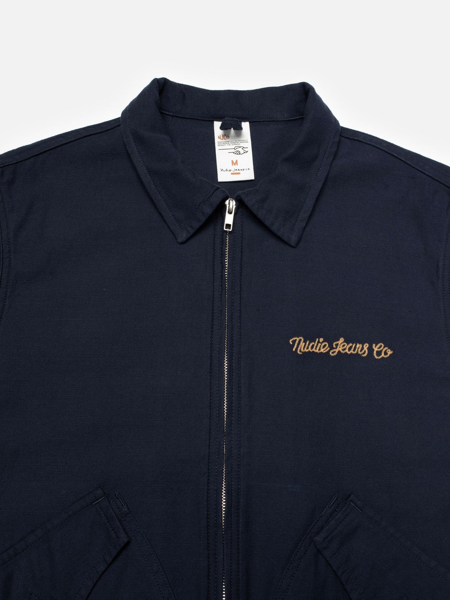 Nudie Jeans - BLAKE ZIP JACKET - Back Sateen Navy