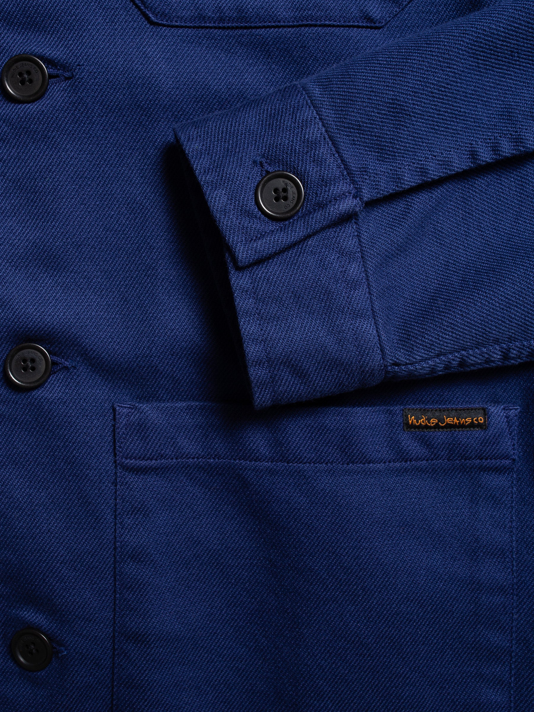 Barney Worker Jacket Mid Blue 160676B83-07