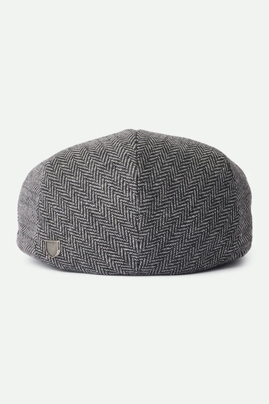 Brixton_HOOLIGAN SNAP CAP _Grey Black Herringbone