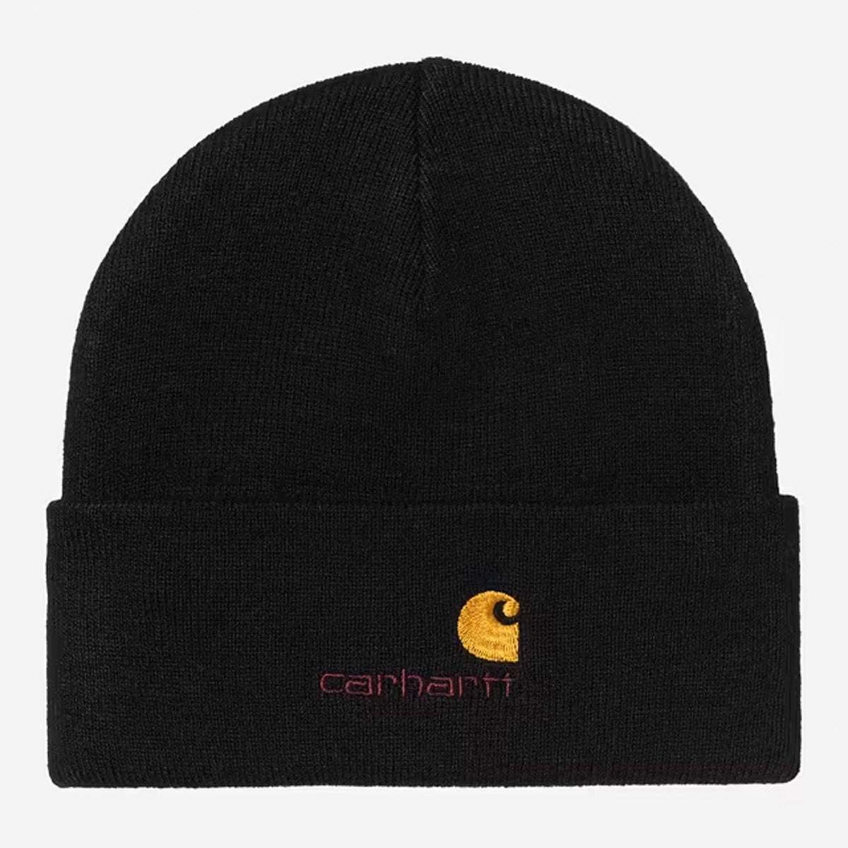 Carhartt_American Script Beanie _I034235_Black