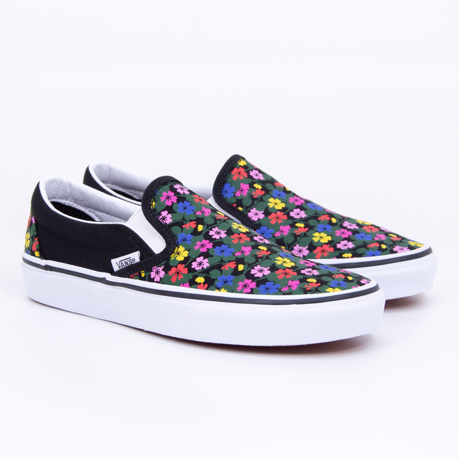Classic Slip-On - Floral Blk Wht - Cover