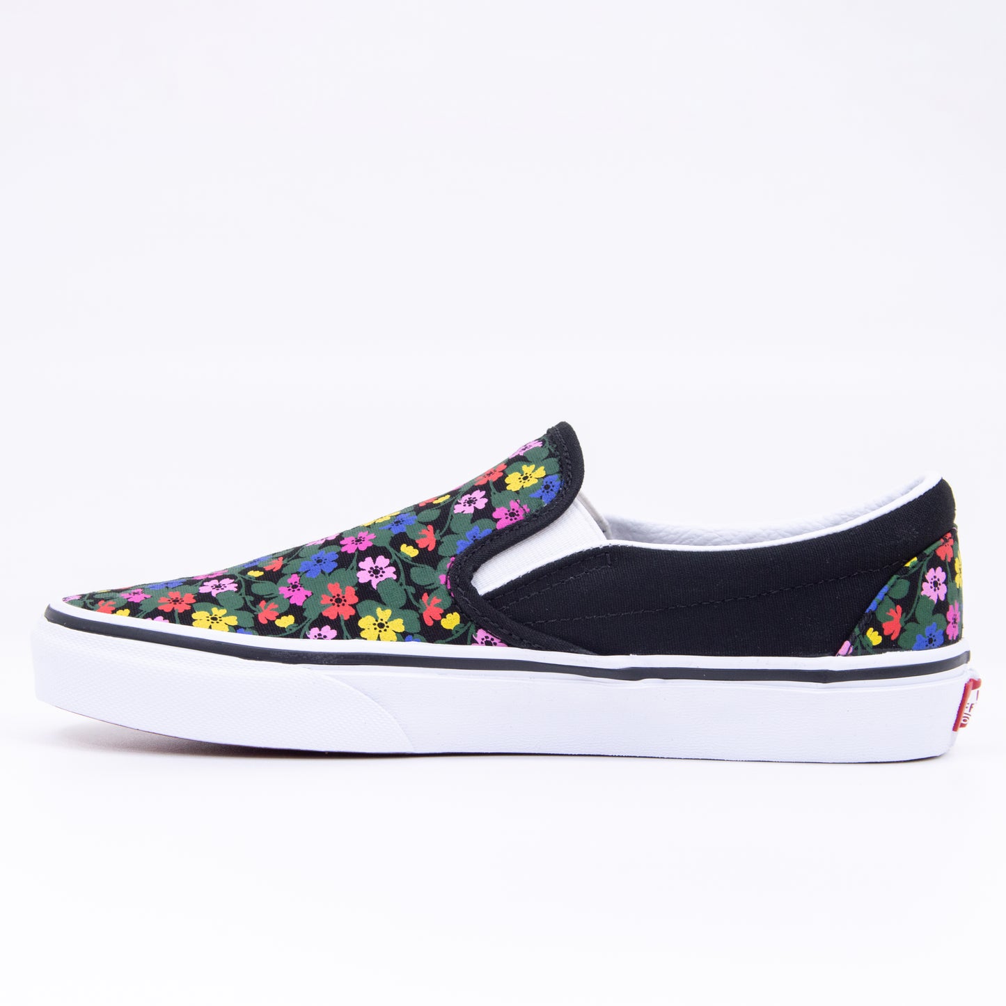 Classic Slip-On - Floral Blk Wht - inside
