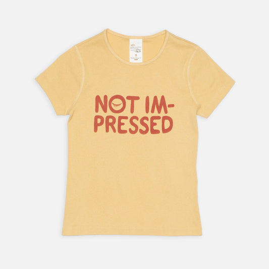 Eve-T-Shirt-Not-Impressed-Mustard-131927Y02-Flatshot