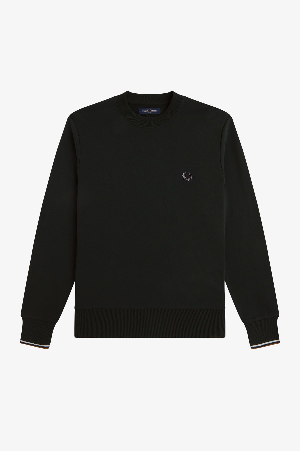 Fred Perry_CREW NECK SWEATSHIRT_Grün