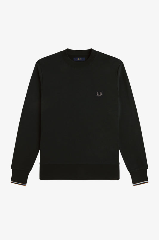 Fred Perry_CREW NECK SWEATSHIRT_Grün