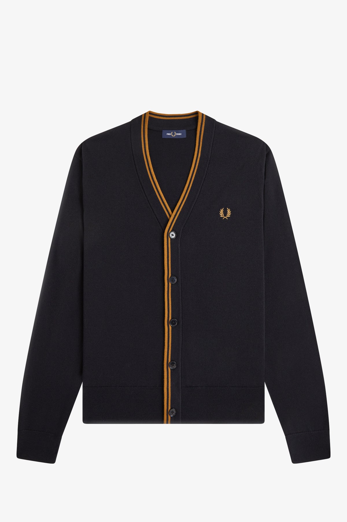 Fred Perry_Classic Cardigan_K3300_Schwarz