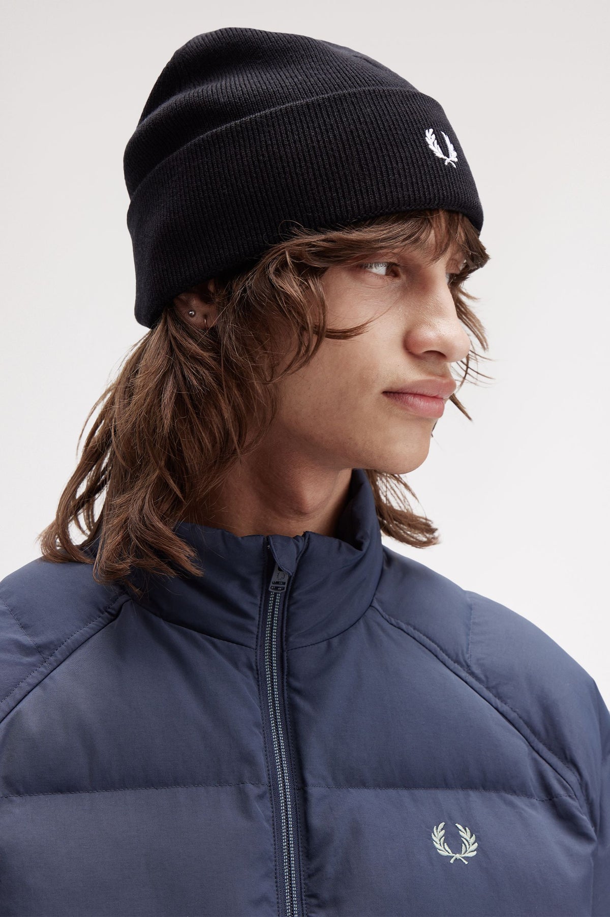 Fred Perry_Classic Merino Wool Beanie_ C3316_Schwarz1