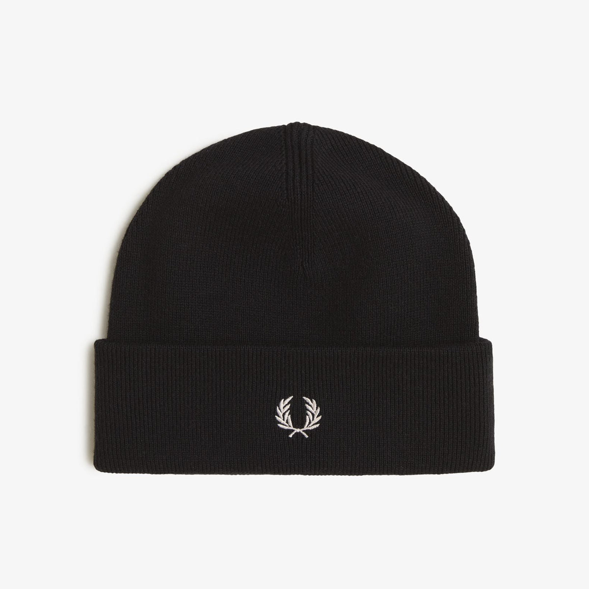 Fred Perry_Classic Merino Wool Beanie_ Schwarz