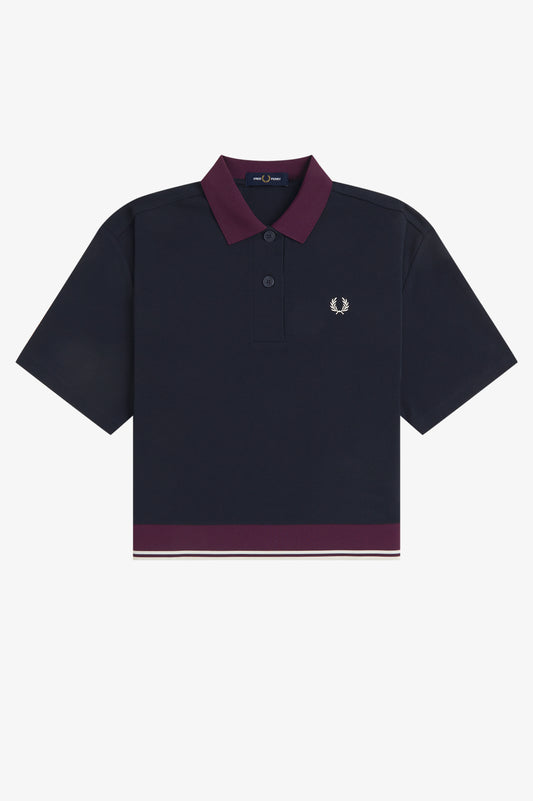 Fred Perry_Contrast Hem Polo_G3160_Navy
