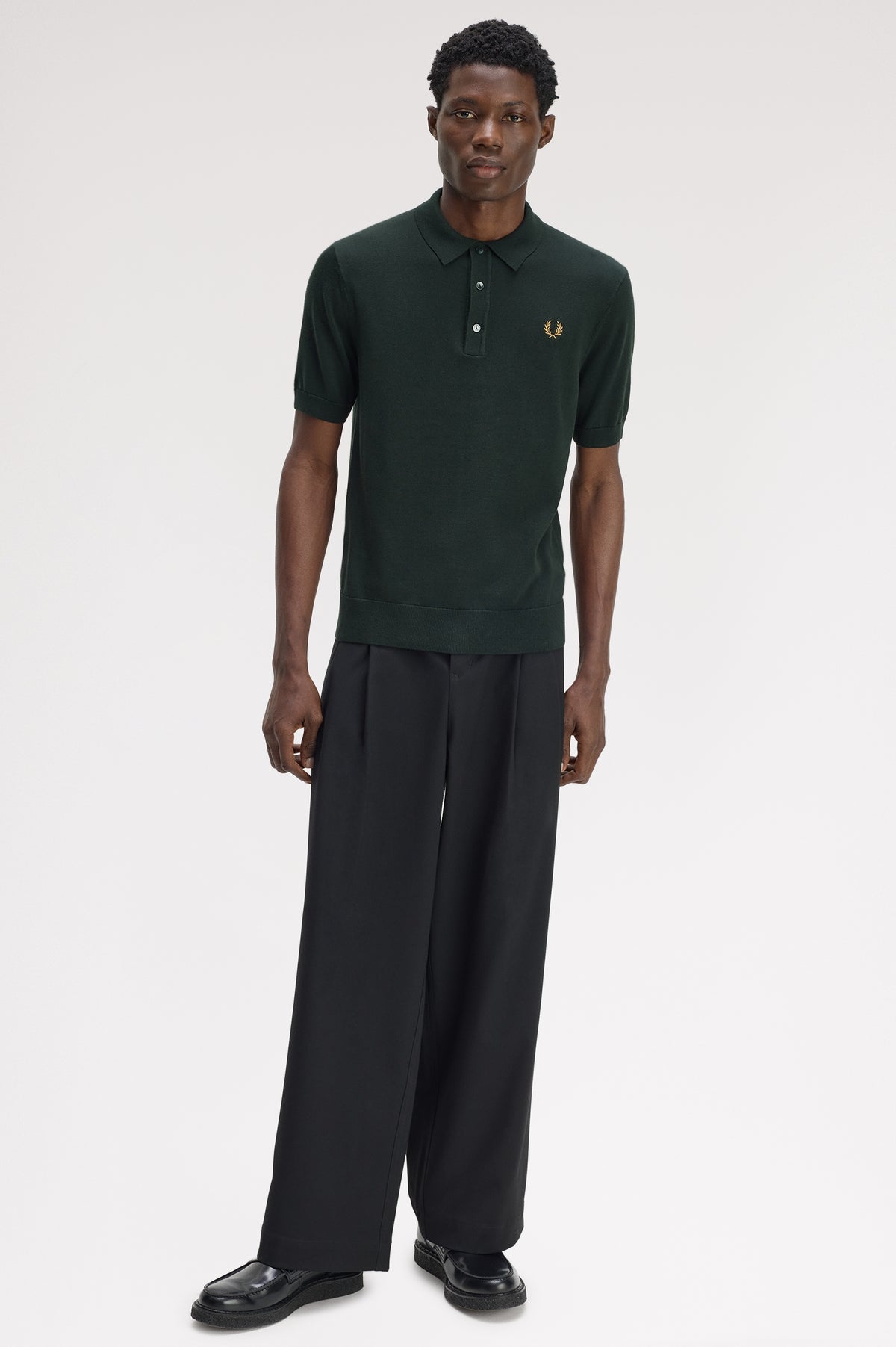 Fred_Perry_Cotton_Knit_Shirt_K9725_Green