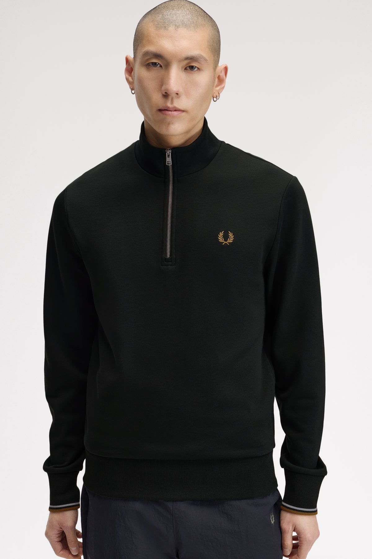 Fred Perry_Half Zip_M3574_Grün