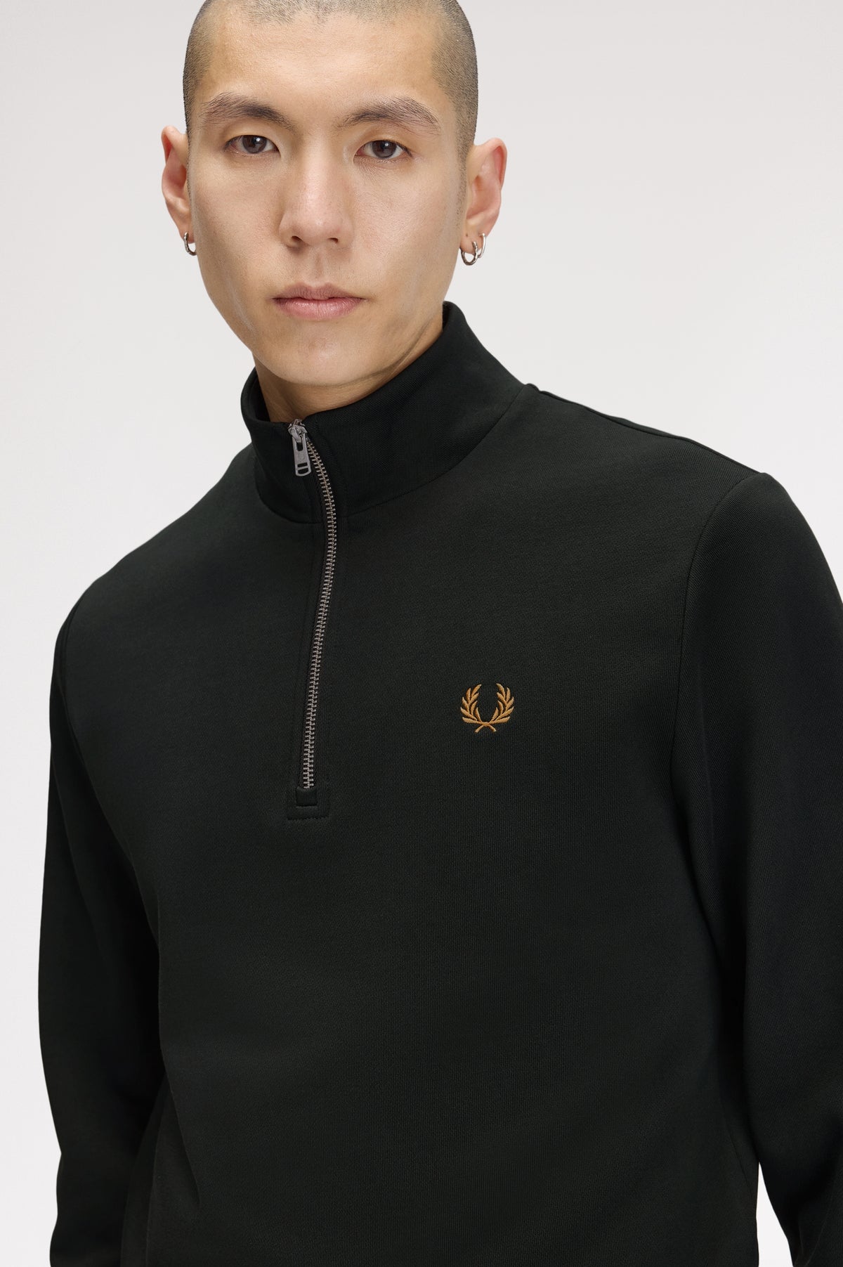 Fred Perry_Half Zip_M3574_Grün