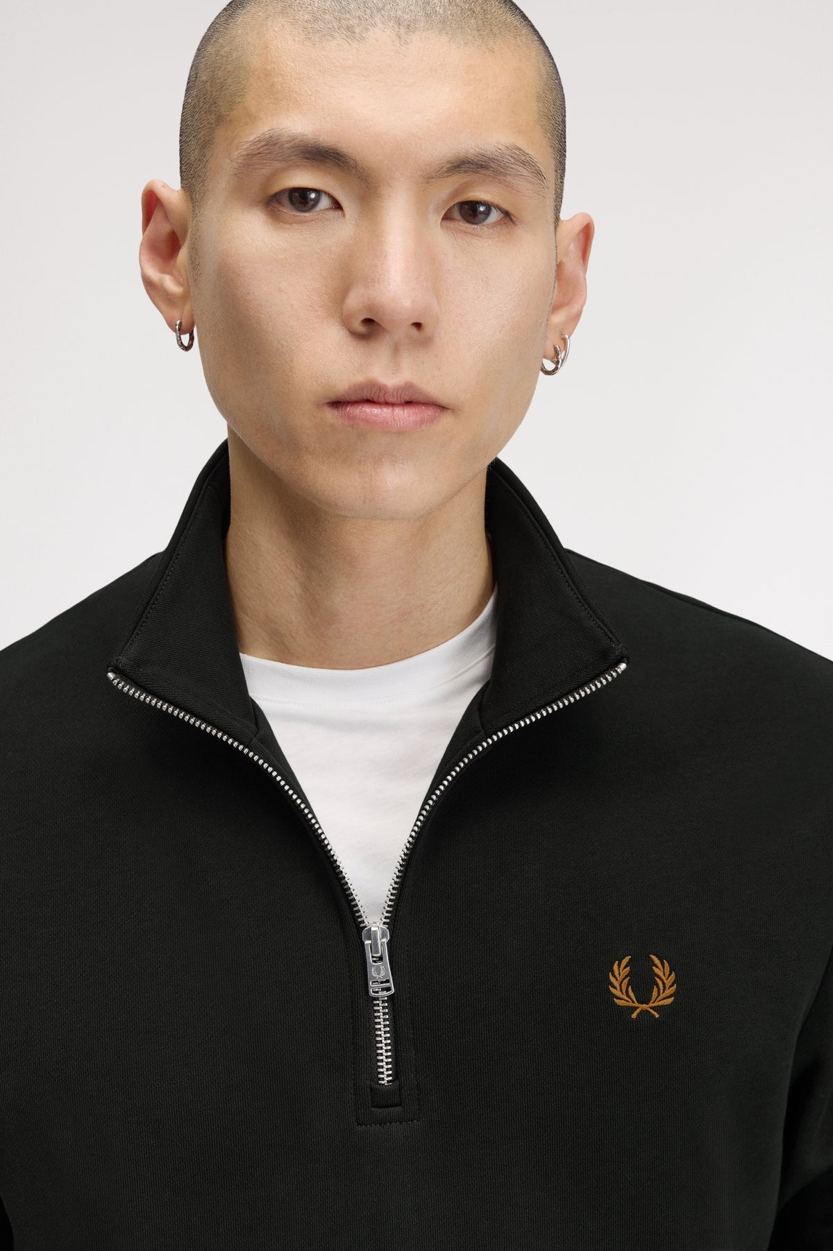 Fred Perry_Half Zip_M3574_Grün