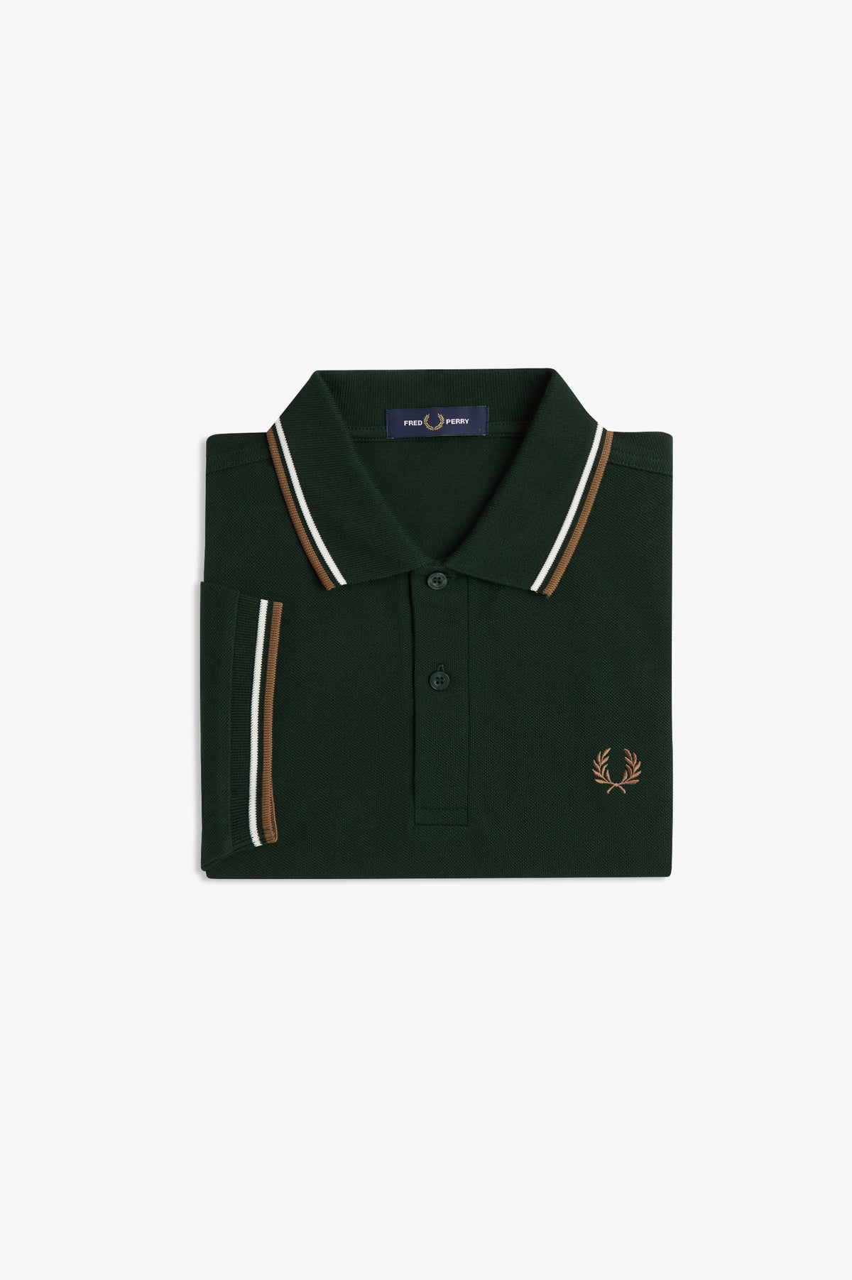 Fred_Perry_TWIN_TIPPED_POLO_SHIRT_Grassroots/Ecru/Bronze_M3600_50D