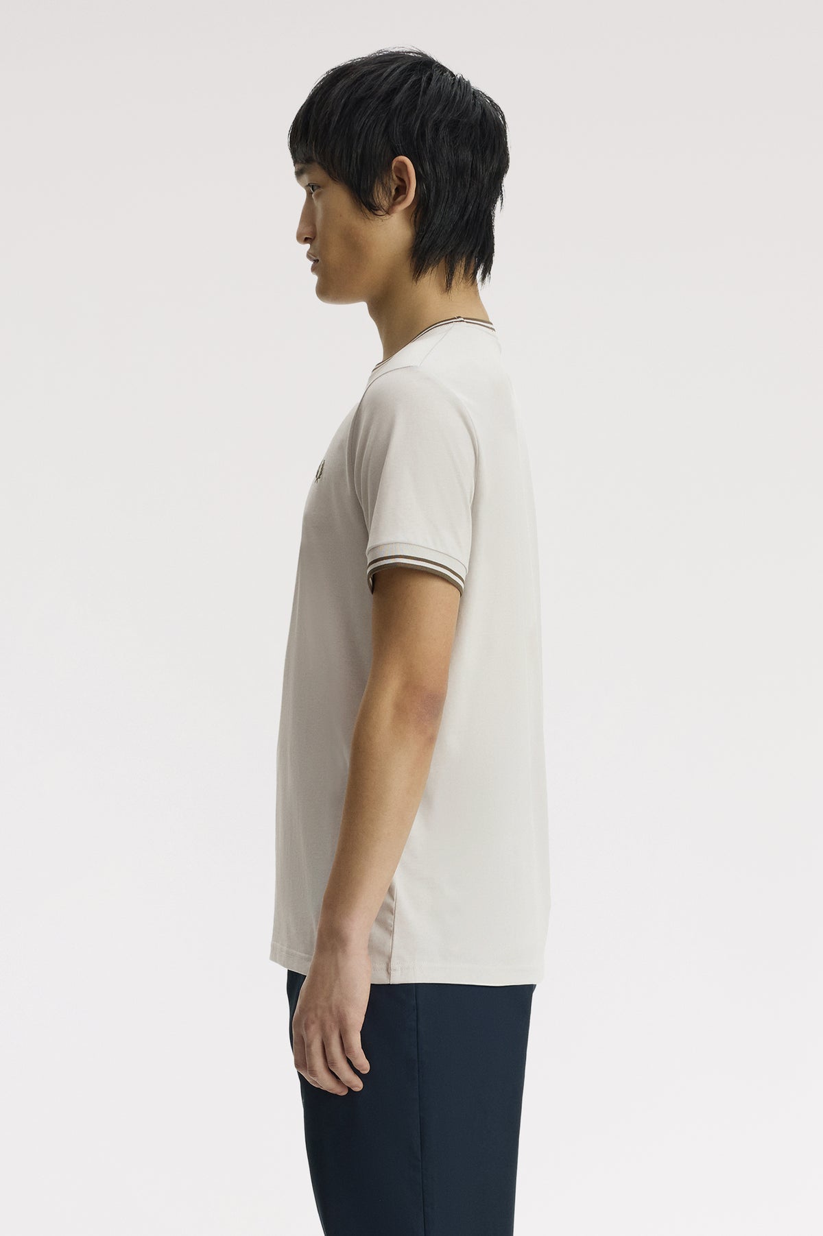 Fred_Perry_TWIN_TIPPED_T-SHIRT_Slate/Laurel_Wreath_Green/Laurel_Wreath_Green_M1588_81D