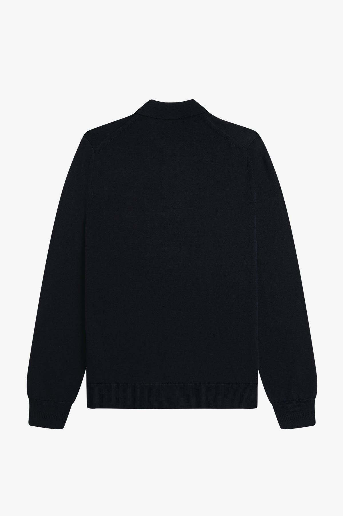 Fred Perry_ Classic Knitted Shirt LS_K4535_Navy