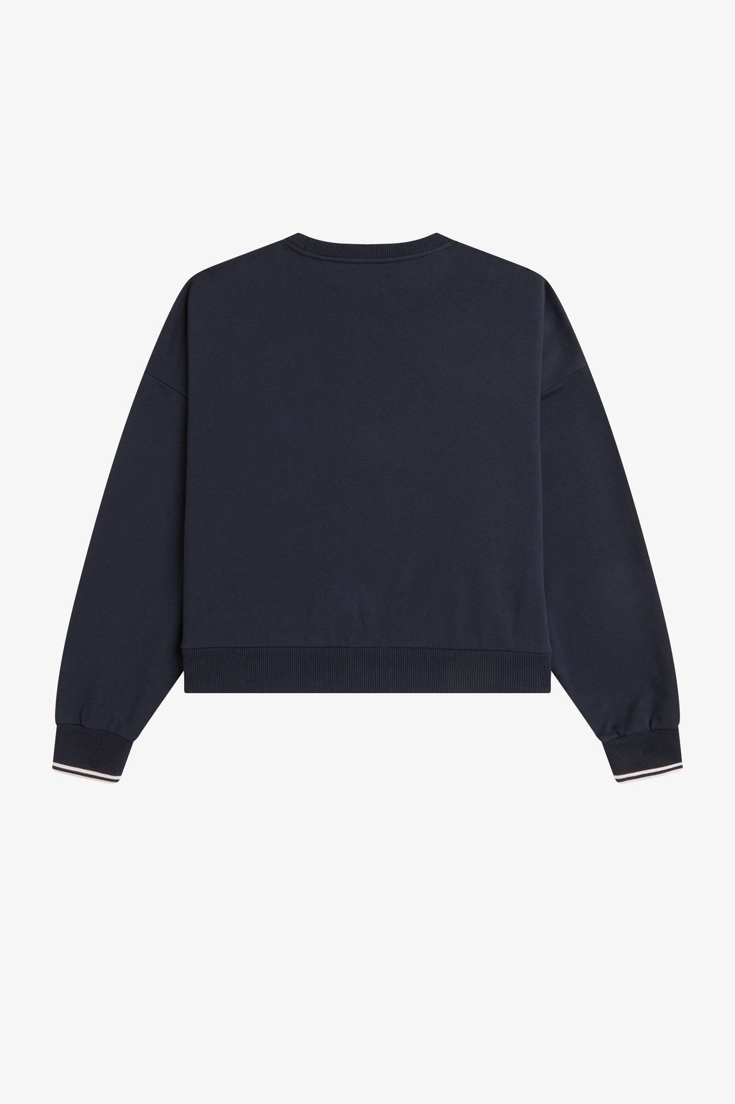 Fred Perry - W' CREW NECK SWEATSHIRT - Navy/White