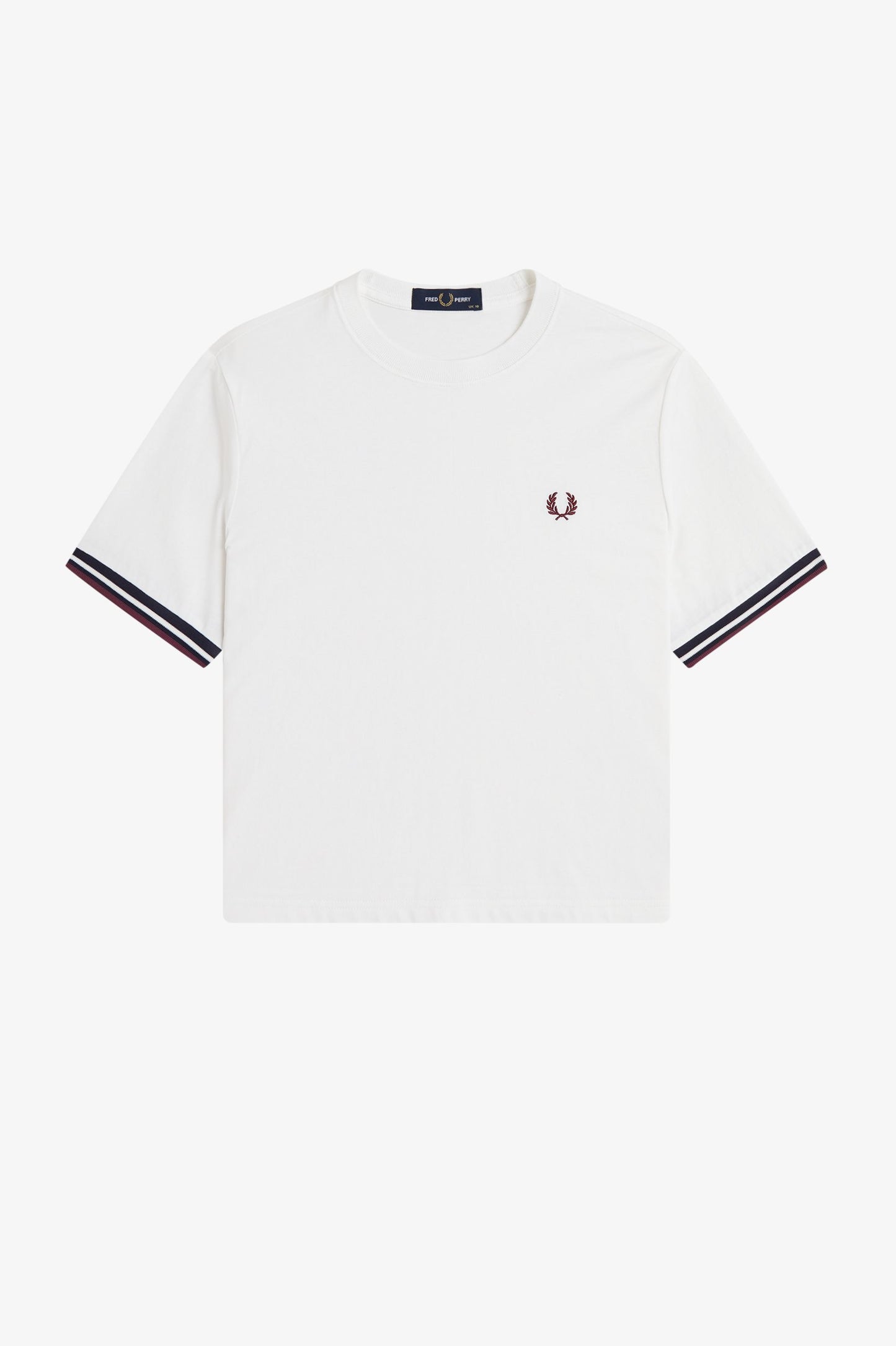 Fred Perry - TIPPED T-SHIRT (WOMEN) - Snow White