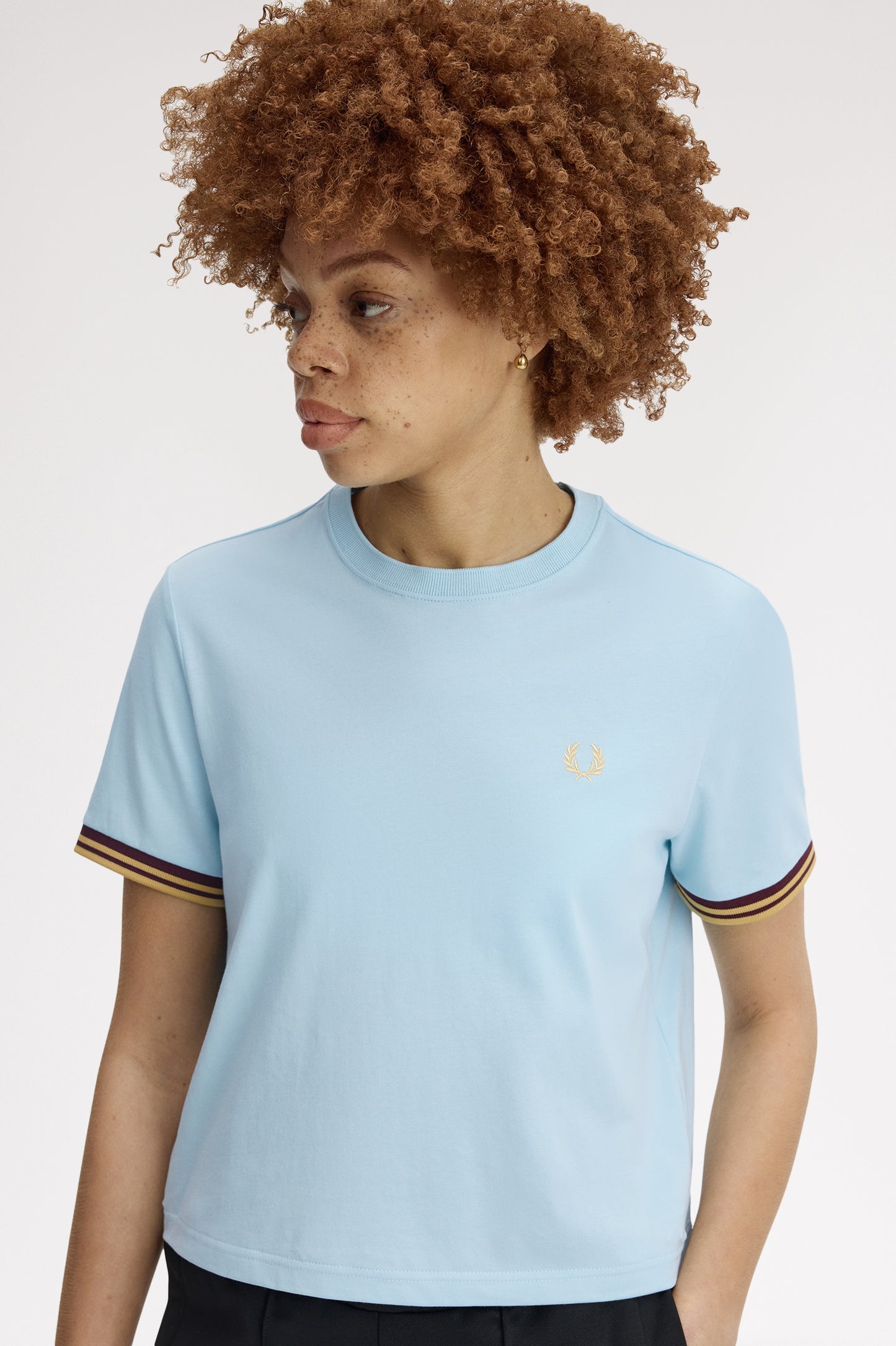 Fred Perry - TIPPED T-SHIRT (WOMEN) - Ball Boy Blue