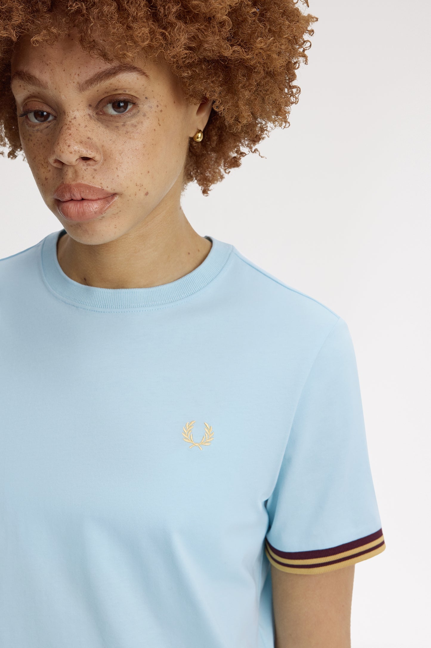 Fred Perry - TIPPED T-SHIRT (WOMEN) - Ball Boy Blue