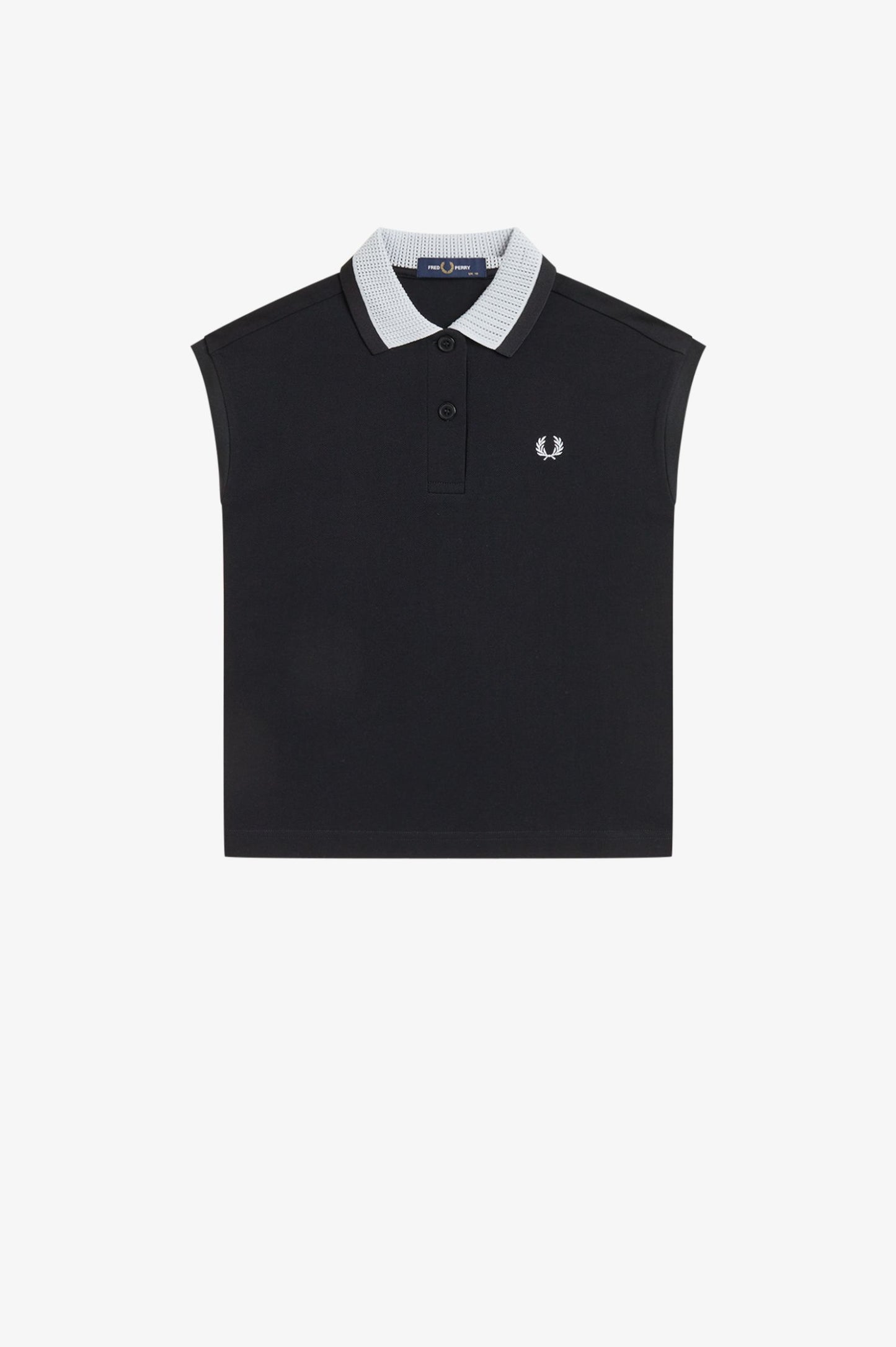 Fred Perry - MESH COLLAR POLO SHIRT - Black
