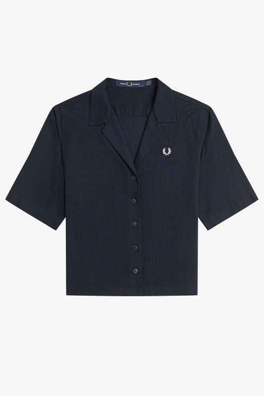 Fred Perry - SHEER STRIPE SHIRT - Navy