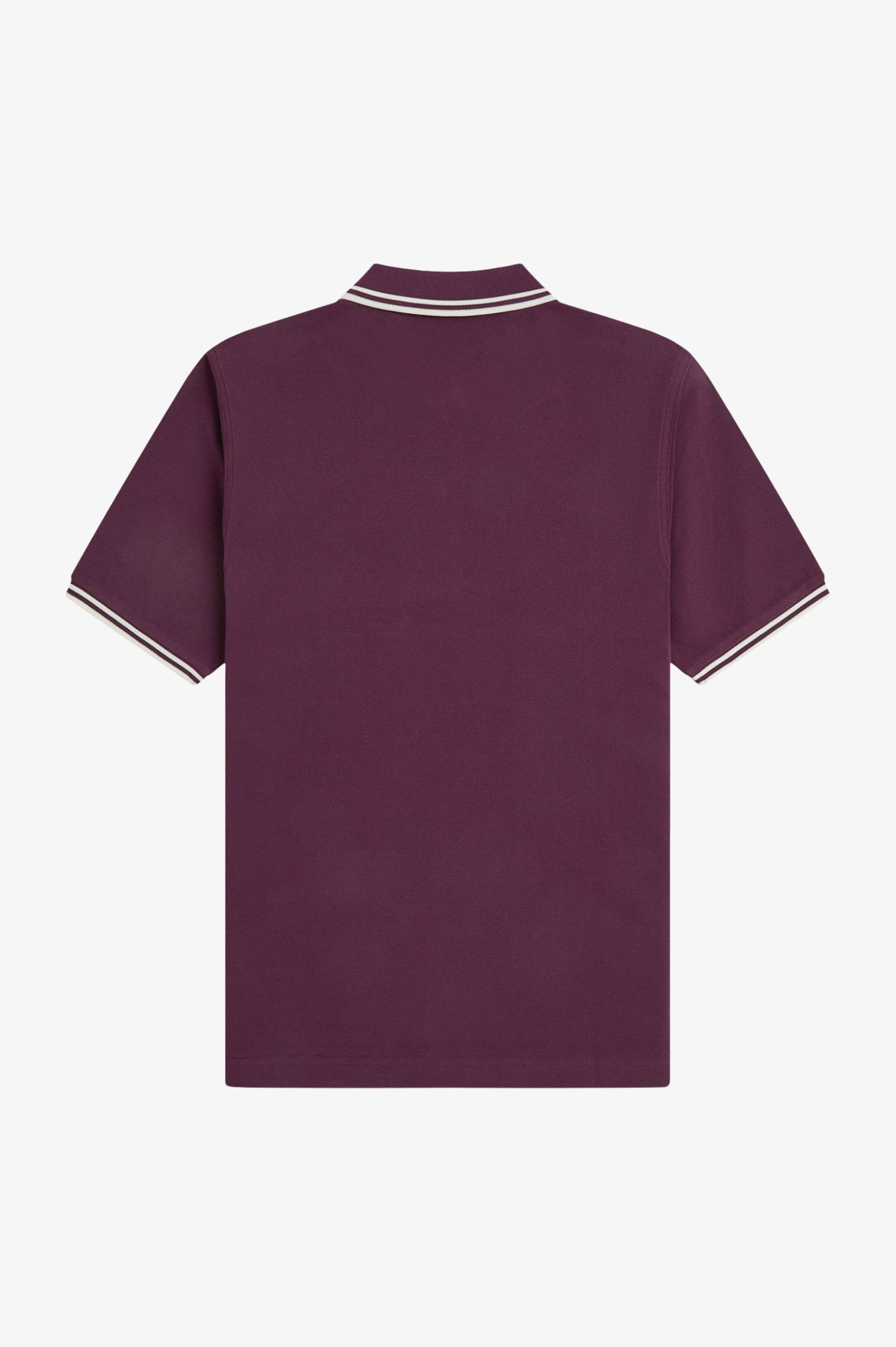 Fred Perry - W' TWIN TIPPED POLO SHIRT - Plum/Ecru/Ecru