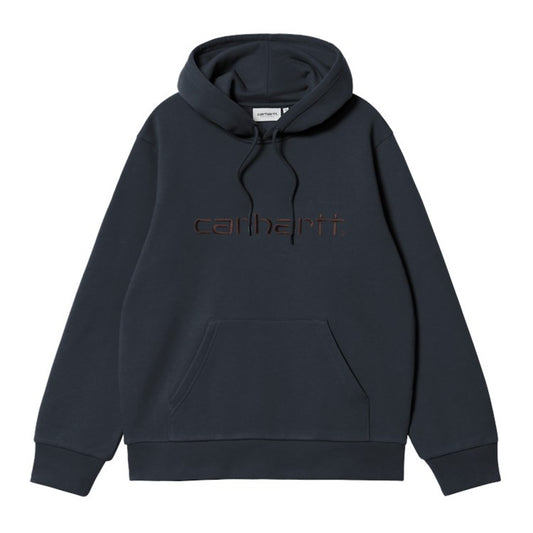 Carhartt WIP - HOODED CARHARTT SWEAT -  Deep night/Palisander