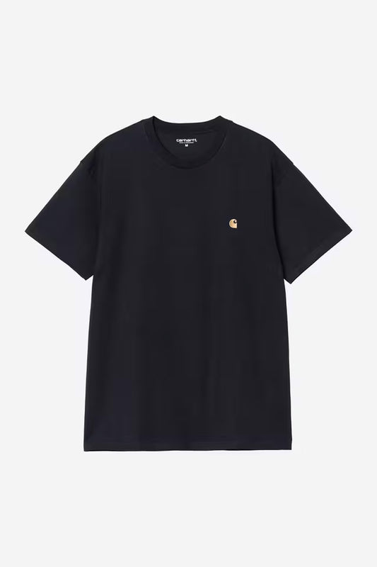 Carhartt WIP - CHASE T-SHIRT - Dark Navy/Gold