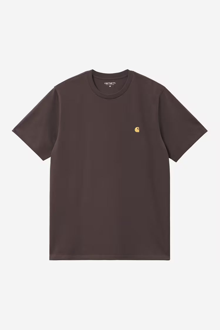 Carhartt WIP - CHASE T-SHIRT - Shale/Gold
