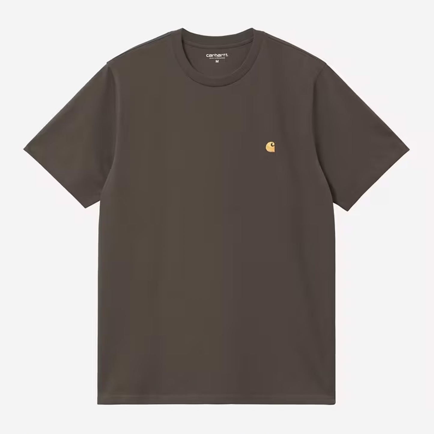 Carhartt WIP - CHASE T-SHIRT - Shungite/Gold