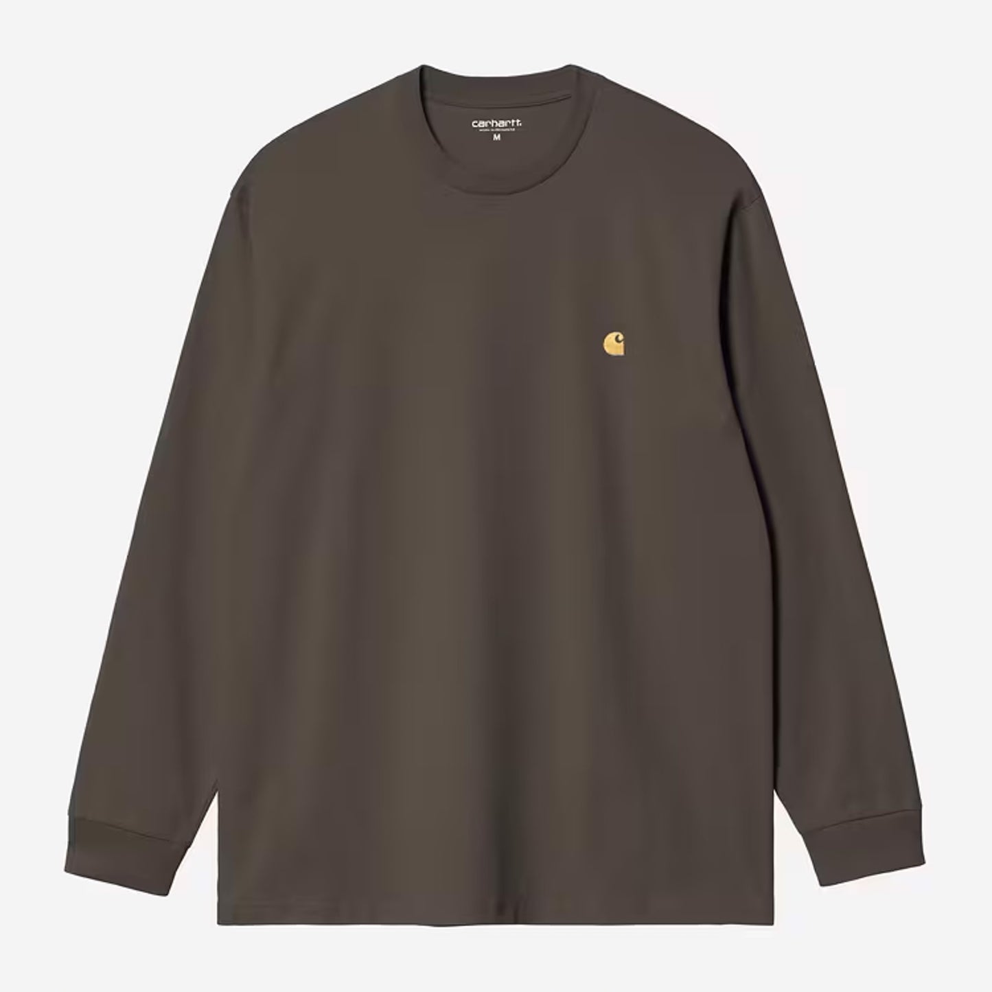 Carhartt WIP - L/S CHASE T-SHIRT -  Shungite/Gold