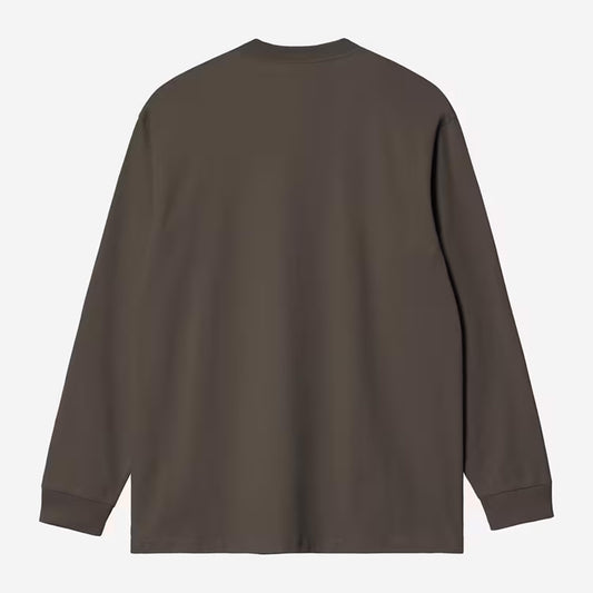 Carhartt WIP - L/S CHASE T-SHIRT -  Shungite/Gold