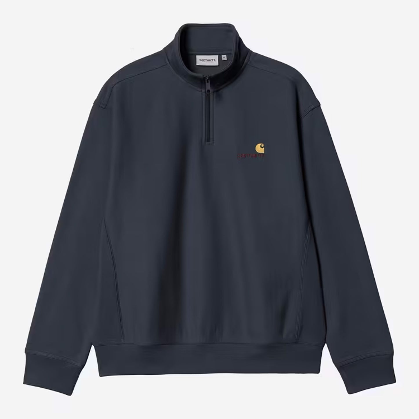 Carhartt WIP - HALF ZIP AMERICAN SCRIPT SWEATSHIRT - Deep Night